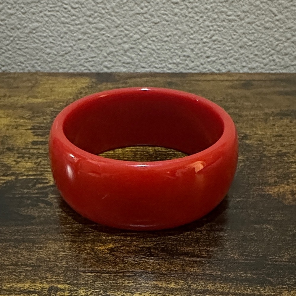 Bold Red Bangle Bracelet